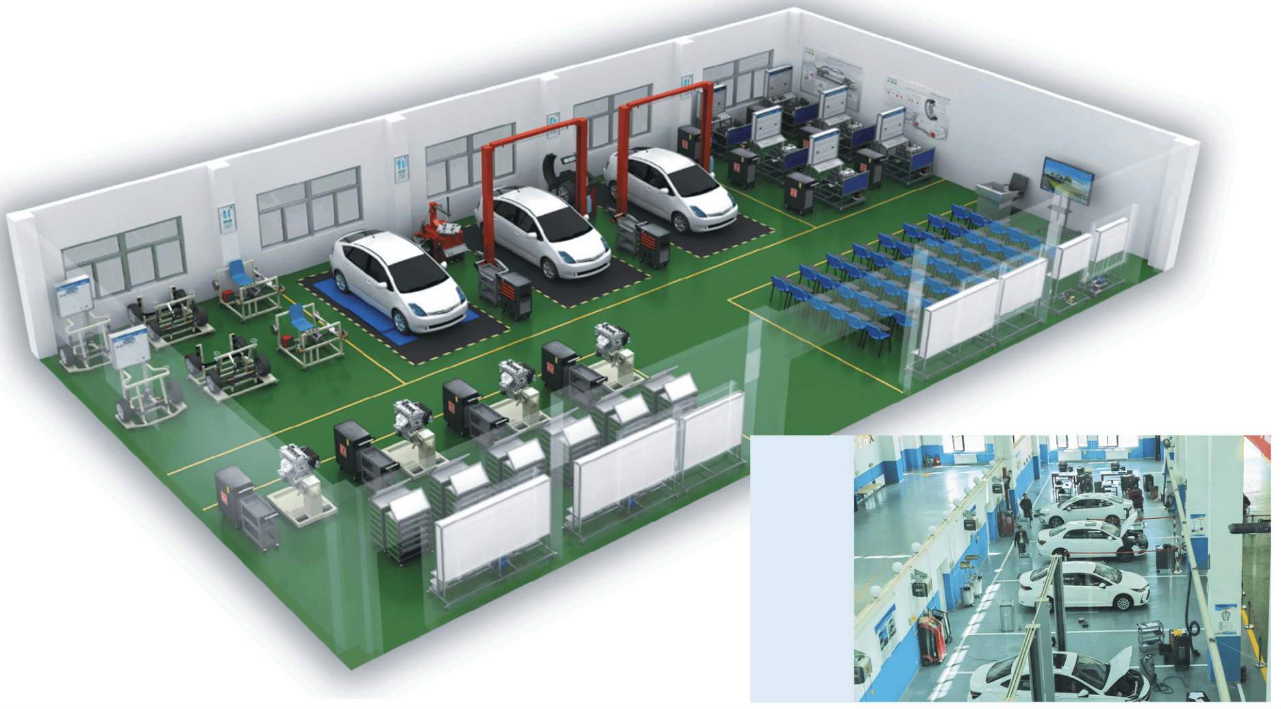 Anatomía de un vehículo de entrenamiento real