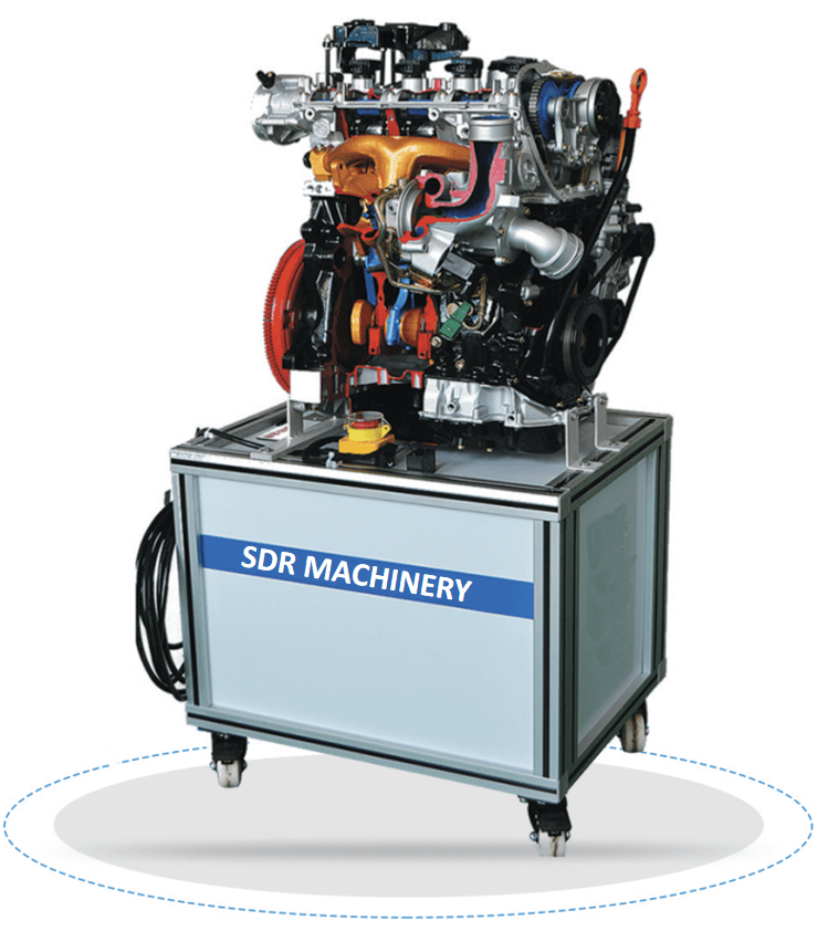 Motor anatomía de gasolina con control electrónico